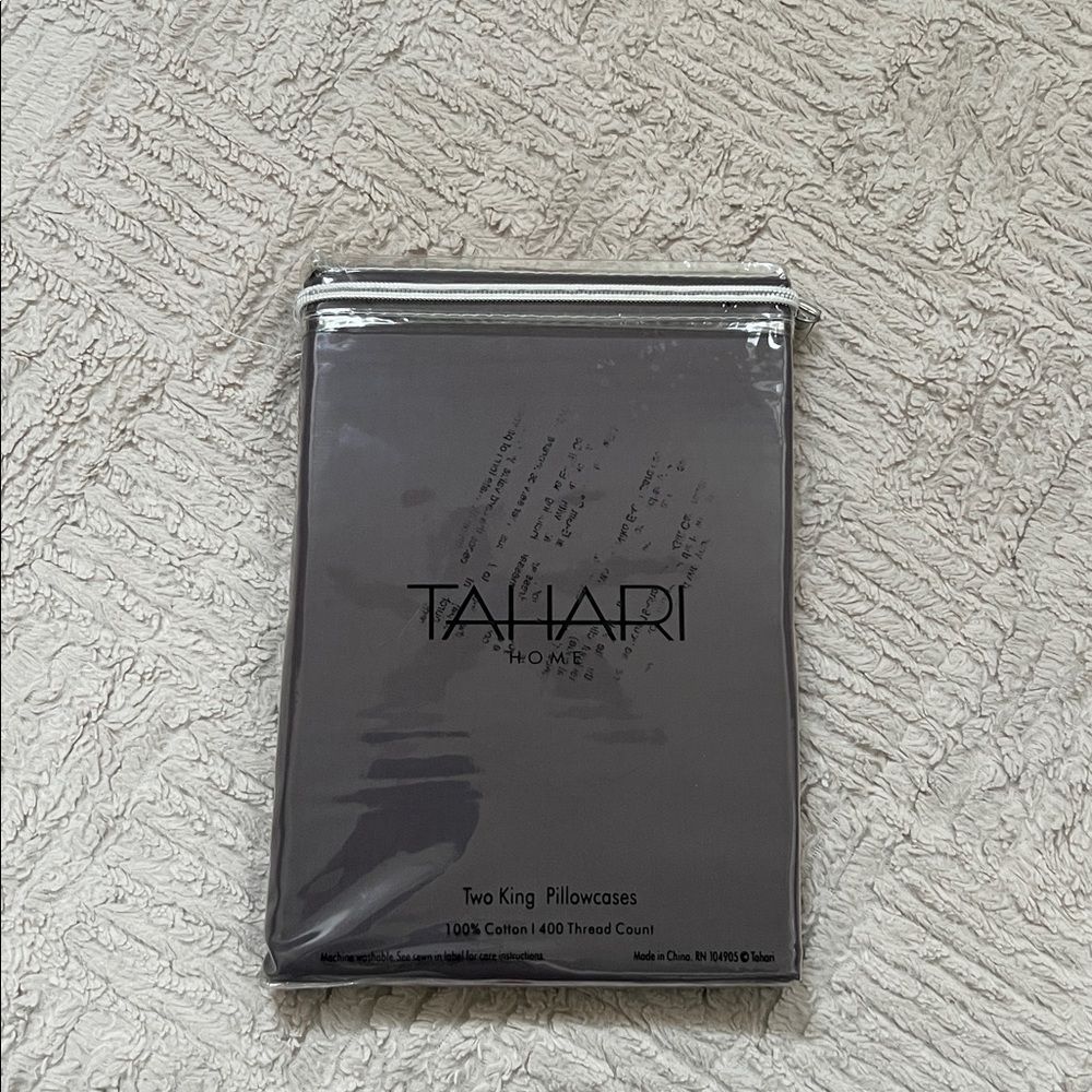 Tahari Home 100% cotton King Pillow Cases 400 thread count, New in packaging - Picture 6 of 15